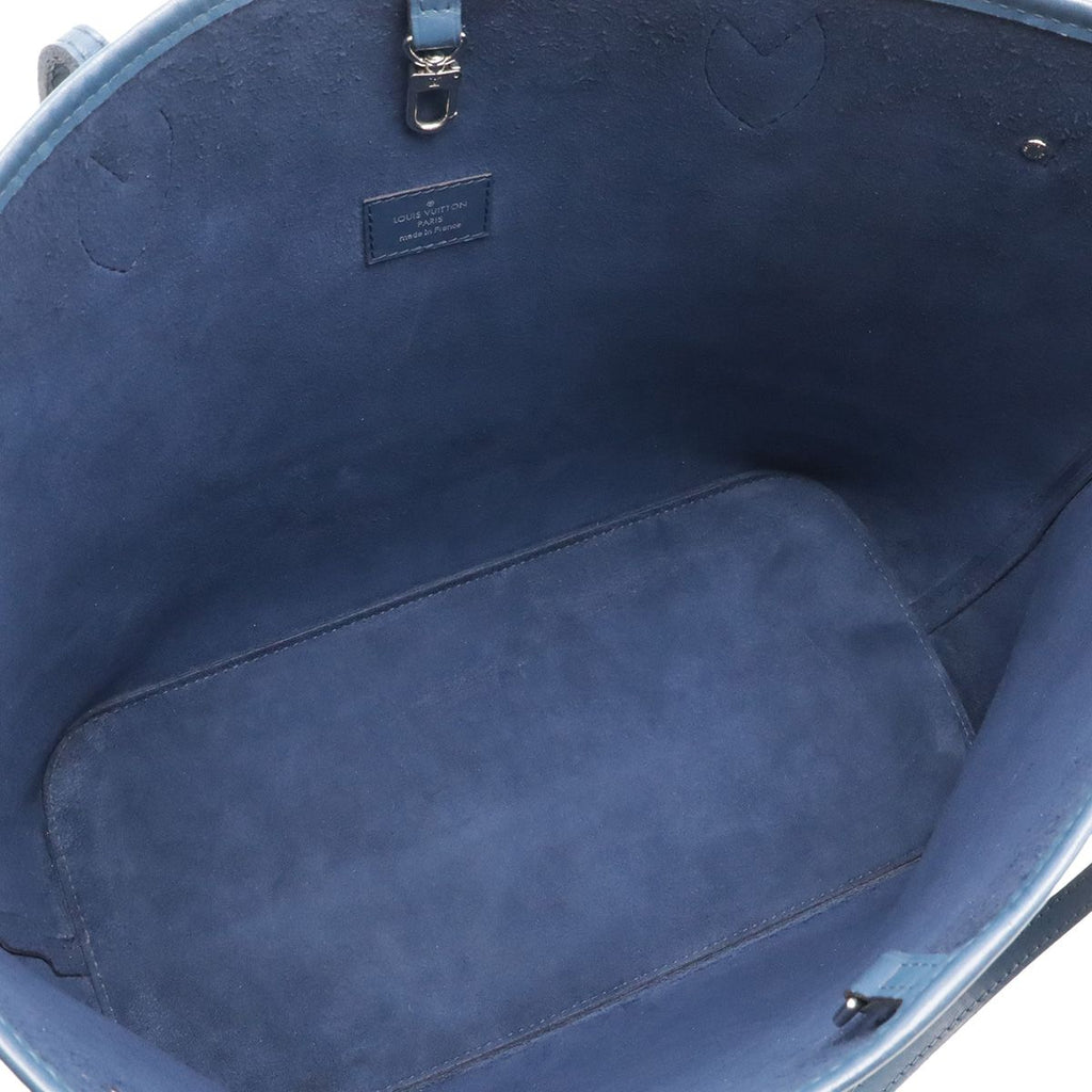 Louis Vuitton Epi Neverfull PM Tote Shoulder Bag Leather Indigo Blue — view 6