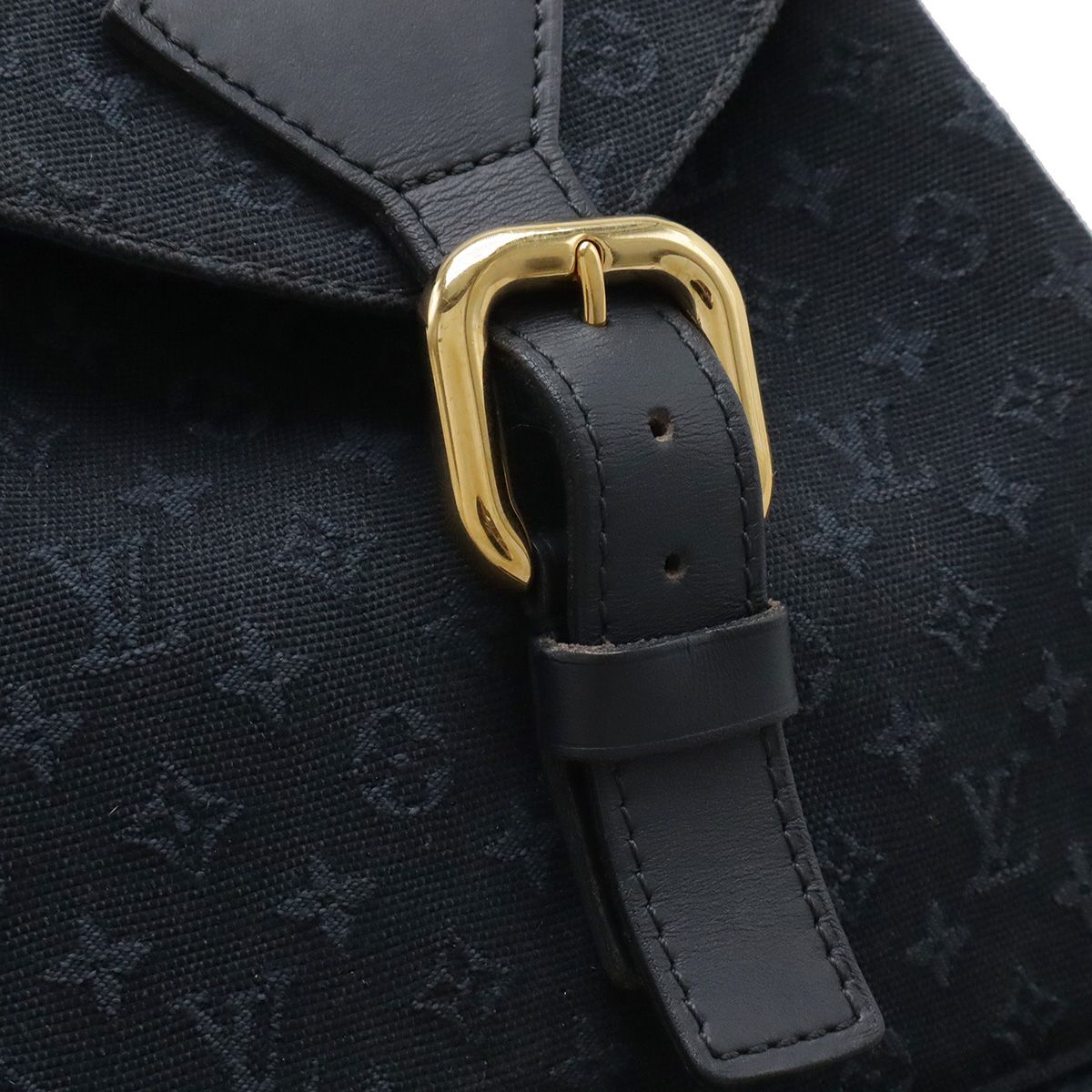 Louis Vuitton Monogram Mini Montsouris GM Backpack Shoulder Bag Blue Navy — view 4