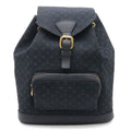 Louis Vuitton Monogram Mini Montsouris GM Backpack Shoulder Bag Blue Navy