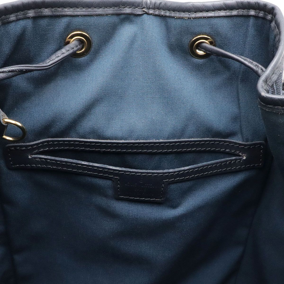 Louis Vuitton Monogram Mini Montsouris GM Backpack Shoulder Bag Blue Navy — view 7