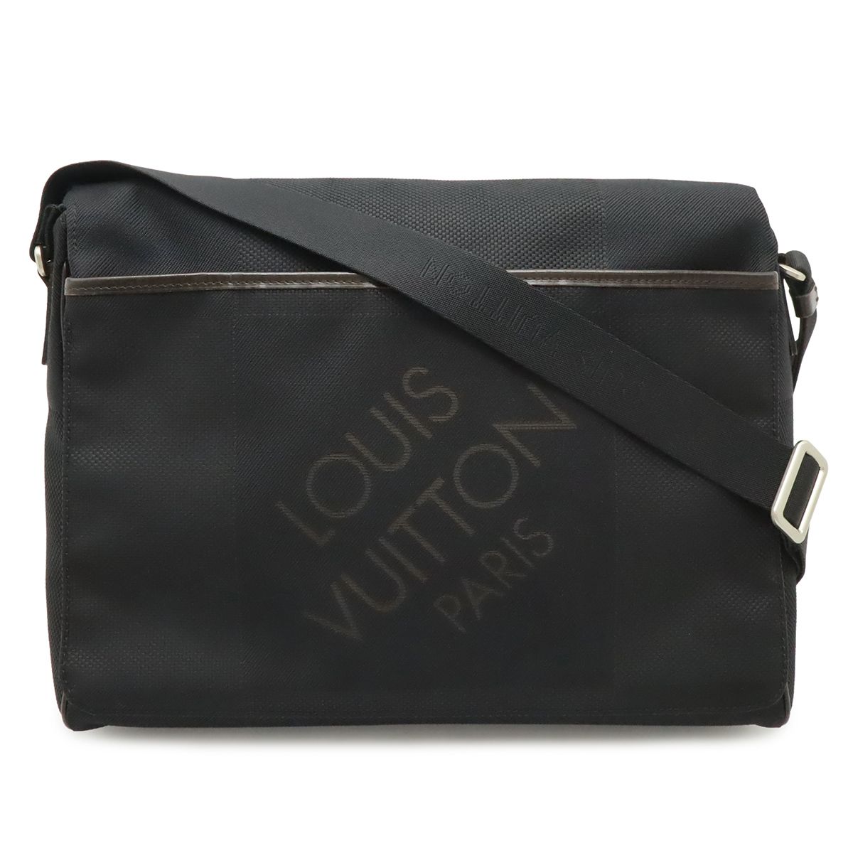 Louis Vuitton Damier Geant Messager NM Shoulder Bag Crossbody Noir Black