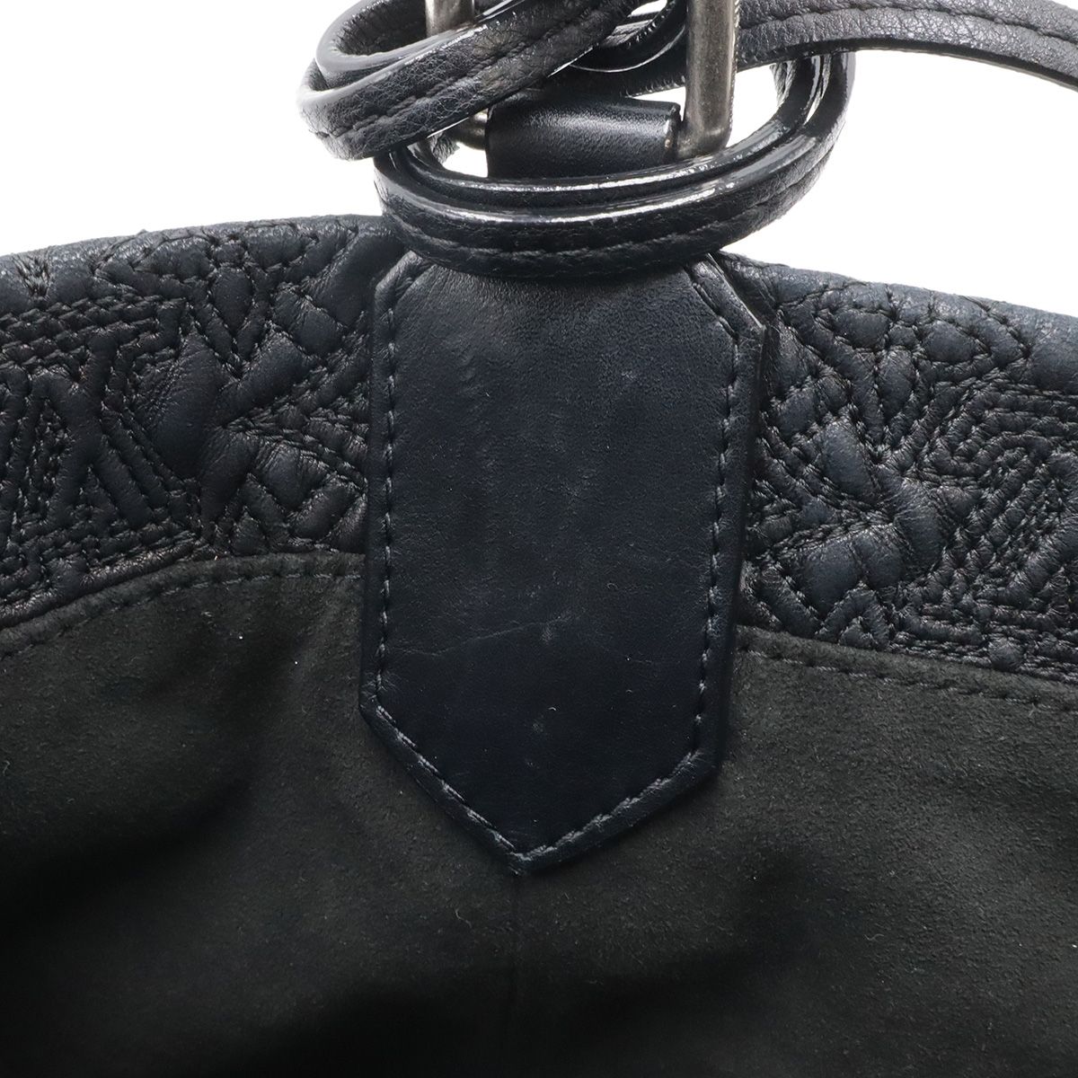 Louis Vuitton Monogram Antia Hobo PM Shoulder Bag Leather Noir Black — view 7