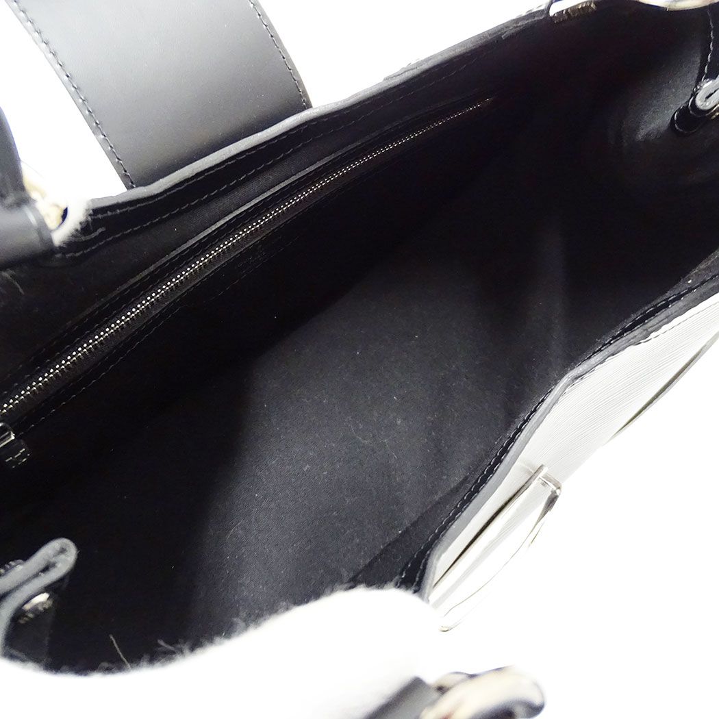 Louis Vuitton 2-Way Shoulder Bag Epi Leather Sac Montaigne Noir Black Handle — view 7
