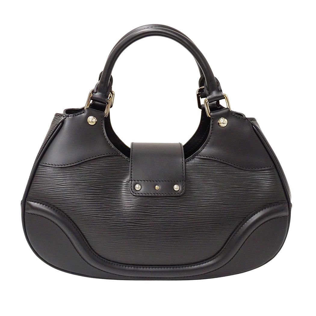 Louis Vuitton 2-Way Shoulder Bag Epi Leather Sac Montaigne Noir Black Handle — view 2