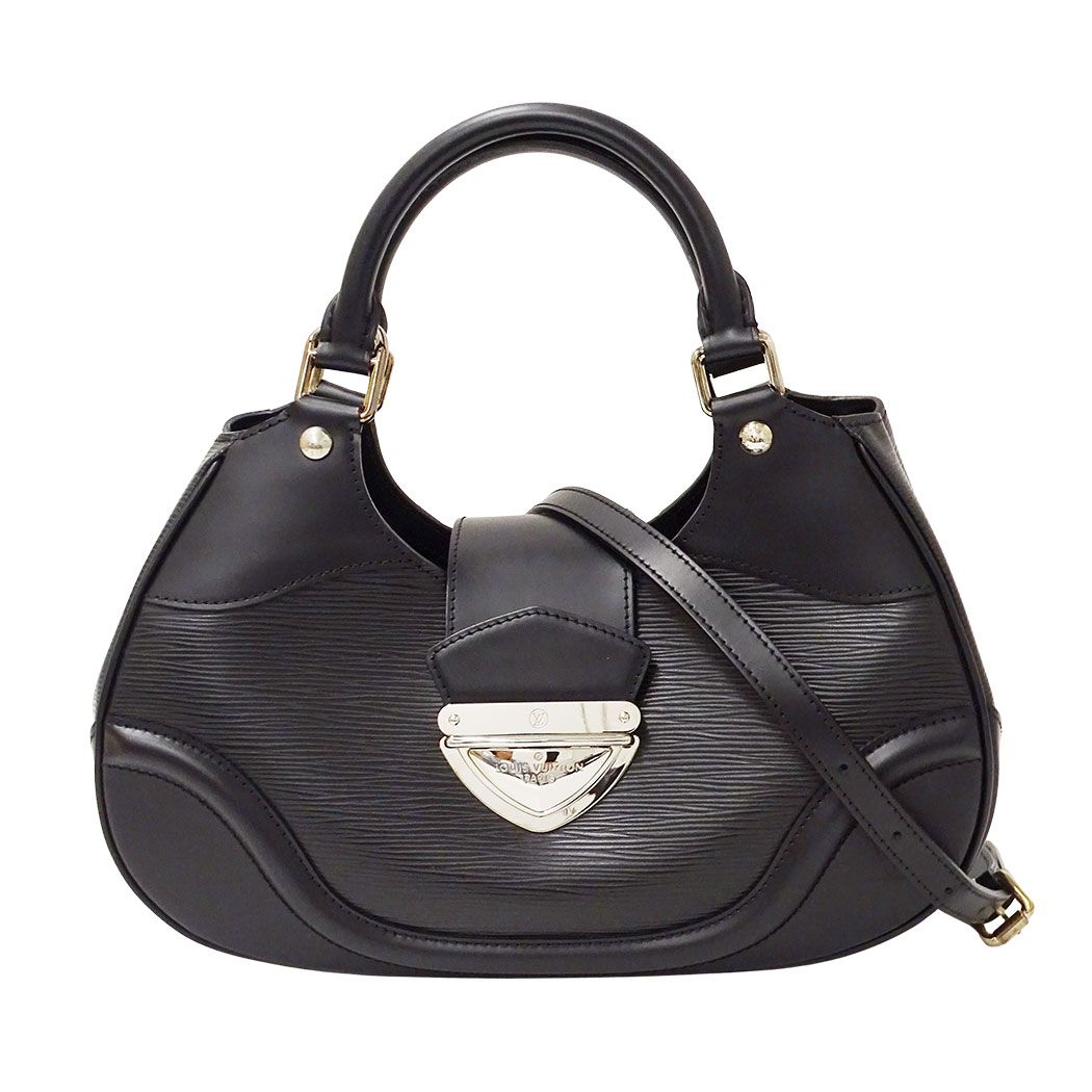 Louis Vuitton 2-Way Shoulder Bag Epi Leather Sac Montaigne Noir Black Handle