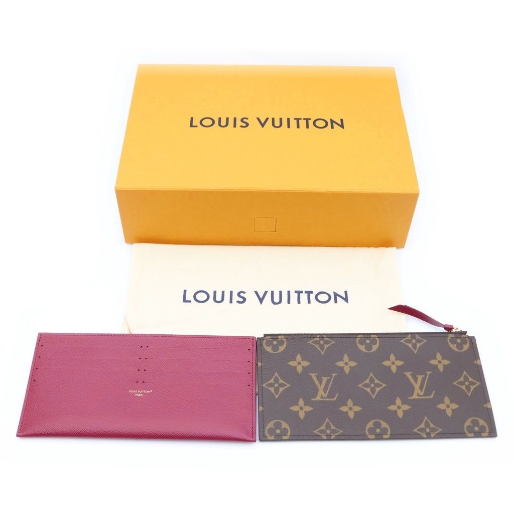 Louis Vuitton Monogram Pochette Felicie Leather Chain Shoulder Bag Wallet Gold — view 8