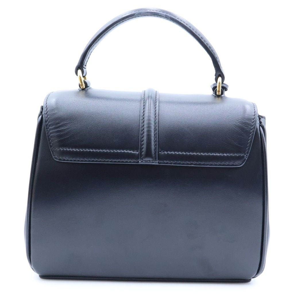 Celine Mini 16 Saise 2-Way Leather Shoulder Bag Black — view 2