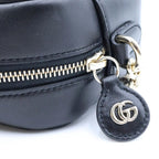 Gucci GG Marmont Quilted Nappa Leather Small Camera Bag Chain Cross Gold Black — view 6