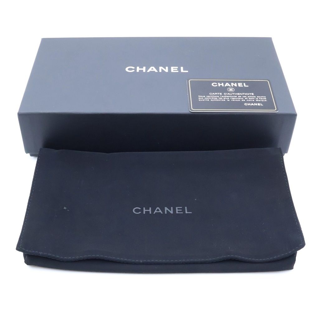 Chanel Boy Wallet Card Case Black Caviar Leather Gold — view 8