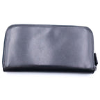 Prada Logo Zip Around Wallet Black Leather — view 2