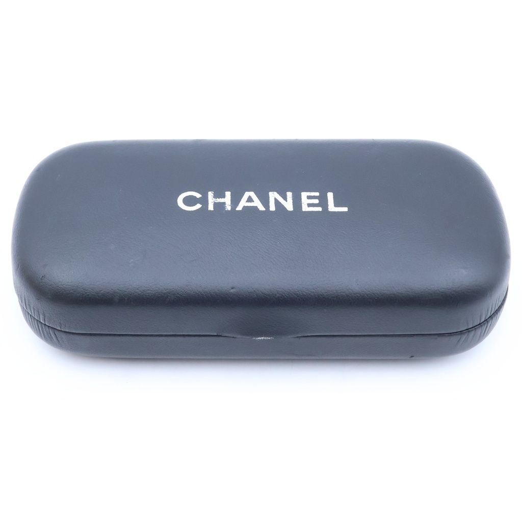 Chanel CC Logo Sunglasses Black Acetate 55 Eyewear — view 6