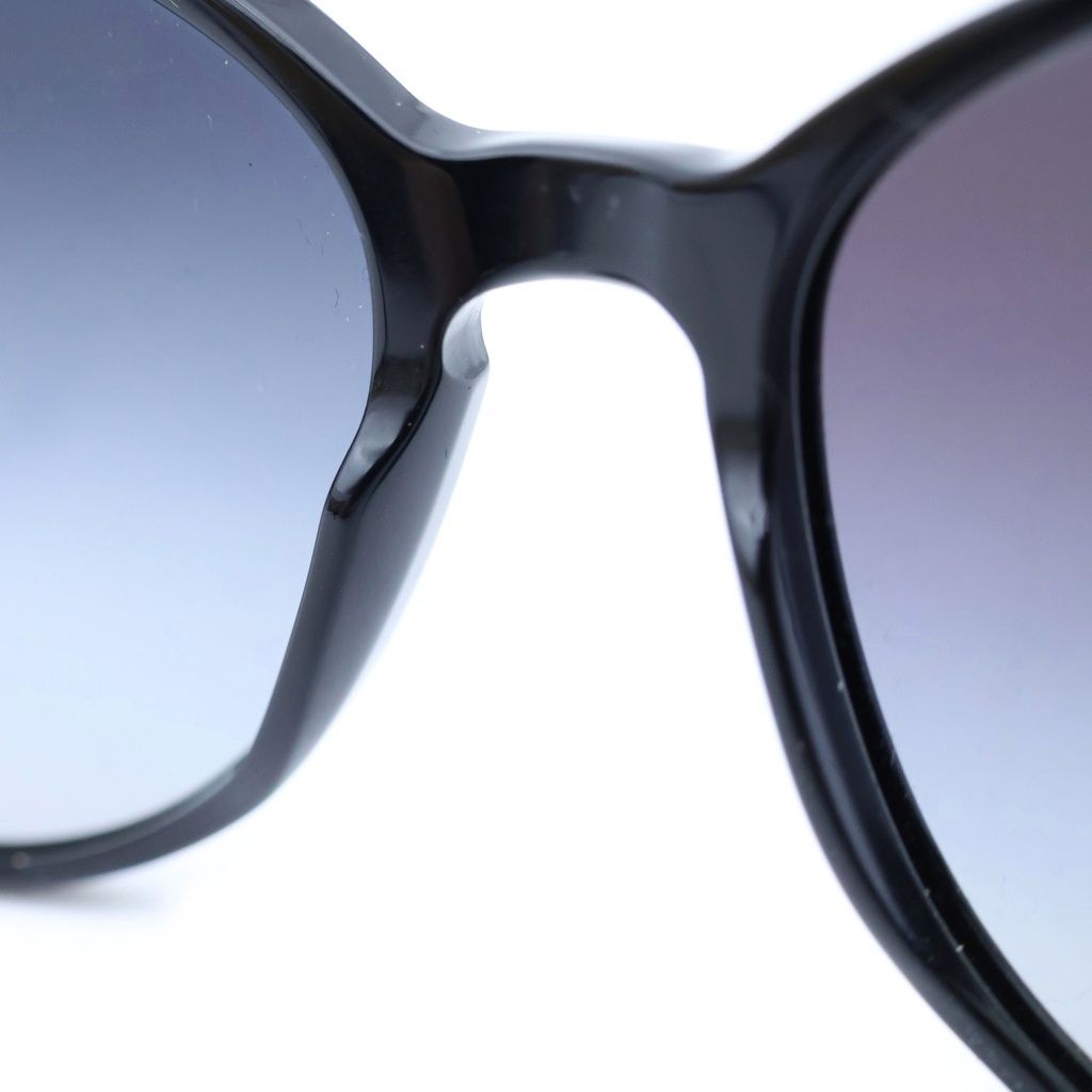 Chanel CC Logo Sunglasses Black Acetate 55 Eyewear — view 5