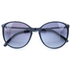 Chanel CC Logo Sunglasses Black Acetate 55 Eyewear