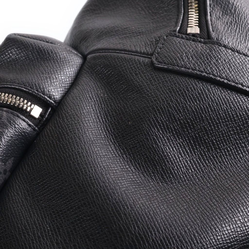 Louis Vuitton Monogram Eclipse Discovery Backpack Leather Black — view 6