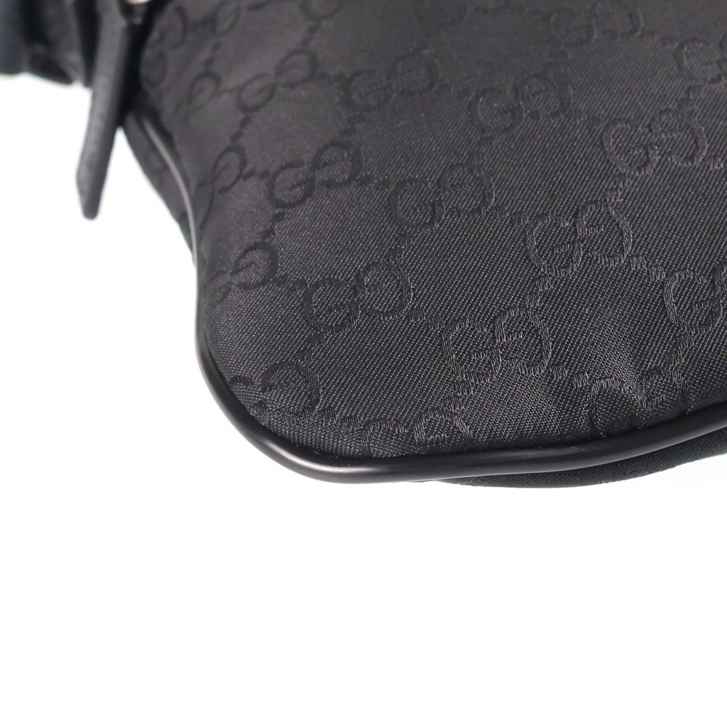 Gucci GG Canvas Shoulder Bag Nylon Black — view 4