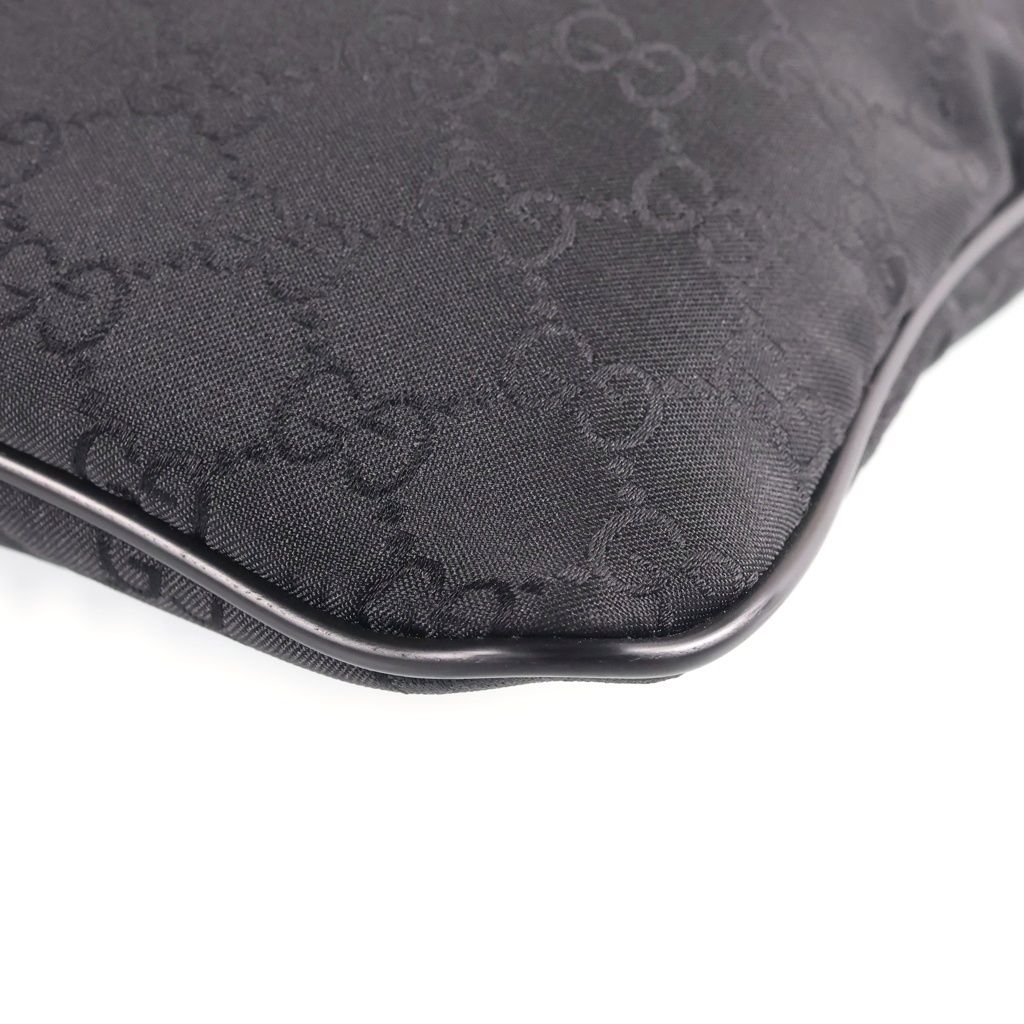 Gucci GG Canvas Shoulder Bag Nylon Black — view 5