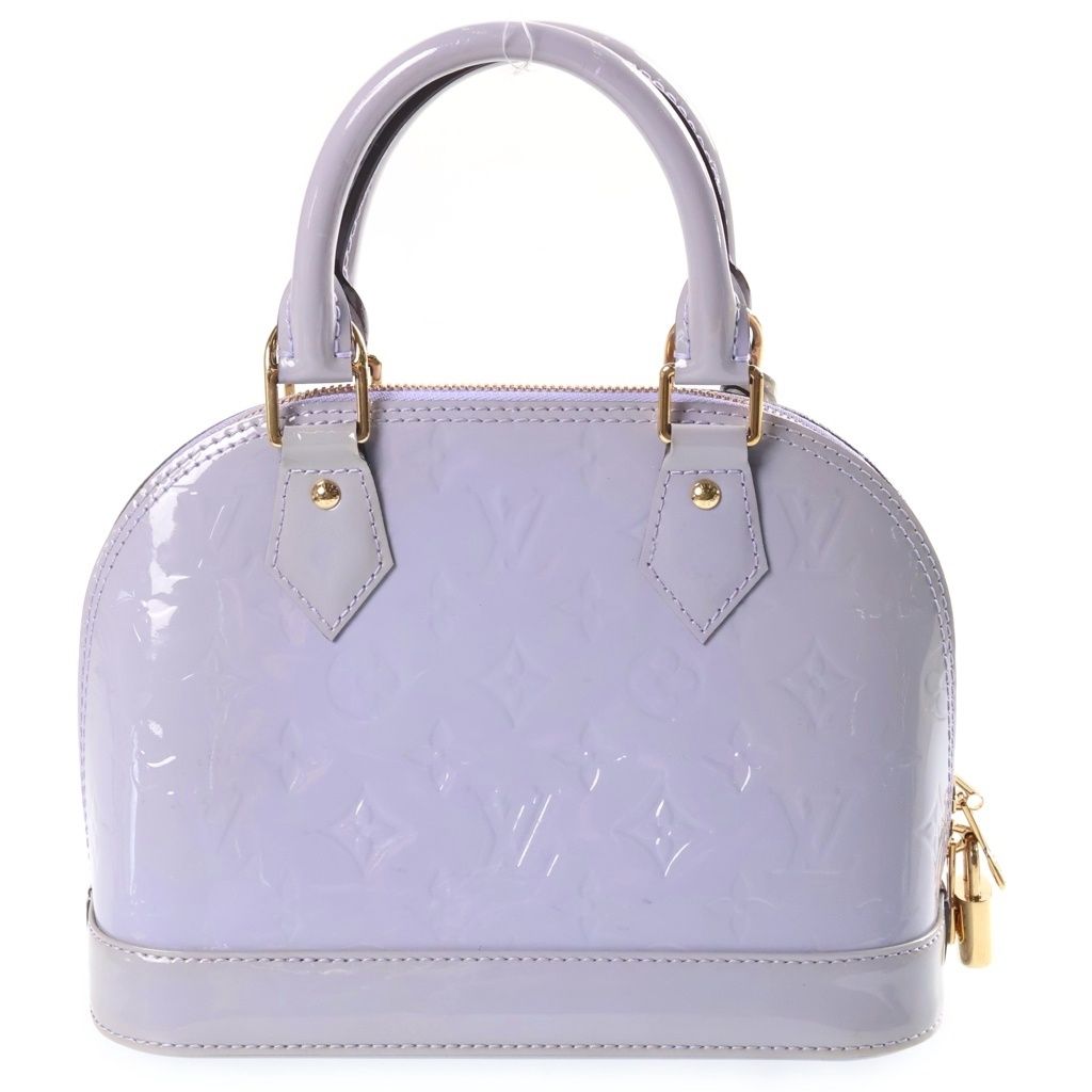 Louis Vuitton Alma BB Monogram Vernis Shoulder Bag Purple — view 2