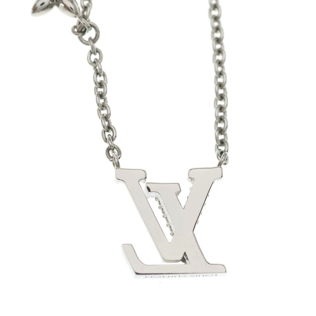 Louis Vuitton LV Iconic Rhinestone Pendant Chain Silver — view 3