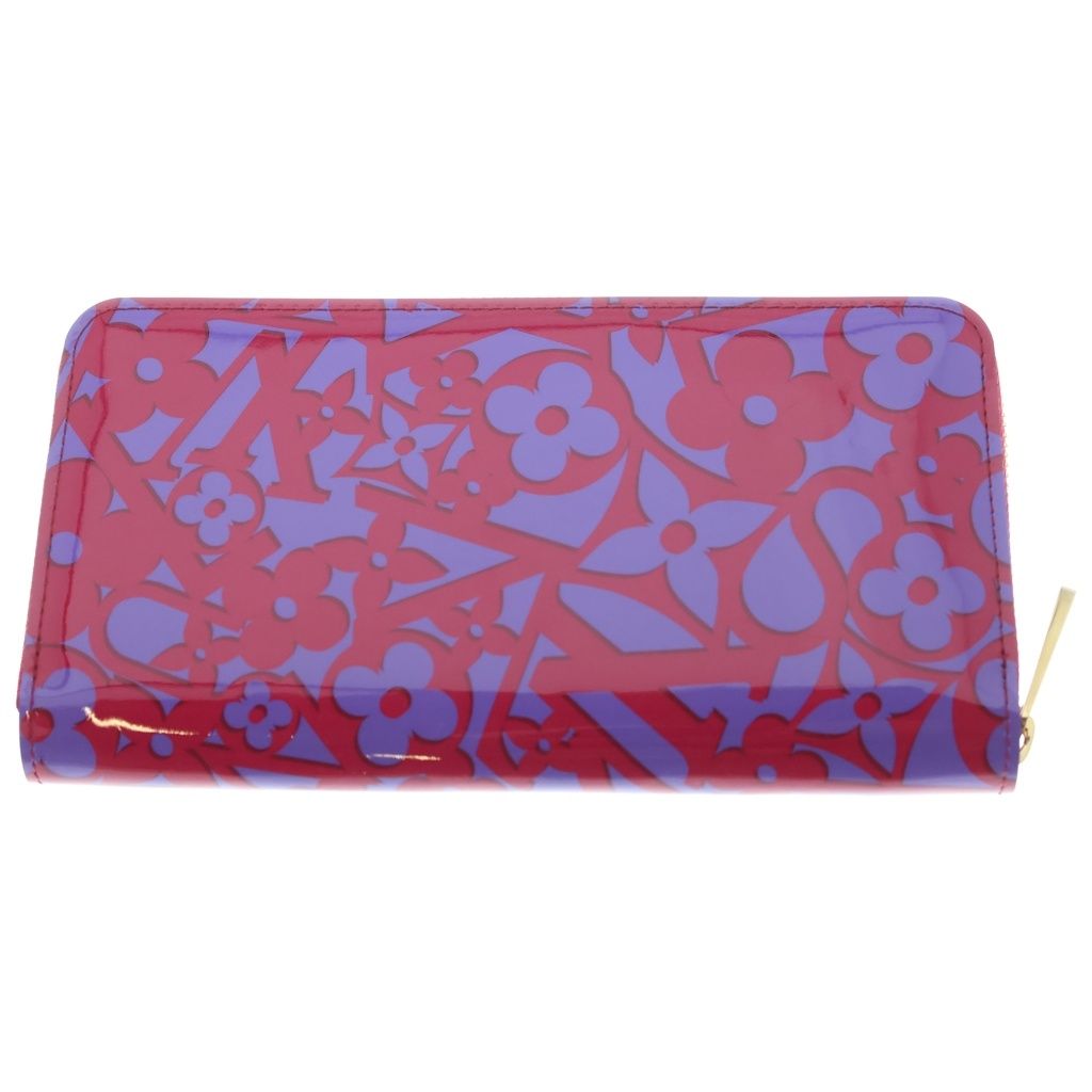 Louis Vuitton Vernis Suit Monogram Rose Indien Zippy Wallet Red Purple — view 2