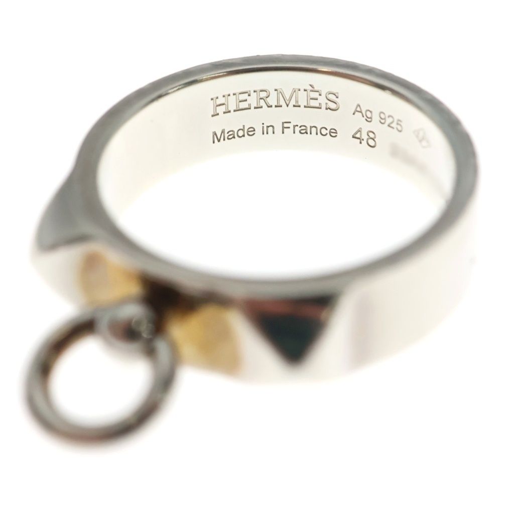 Hermes Collier de Champagne Silver Ring — view 4