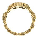 Dior CD Logo Ring Rhinestone Gold — view 6
