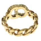 Dior CD Logo Ring Rhinestone Gold — view 4