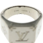 Louis Vuitton Monogram Signet Ring Silver — view 5