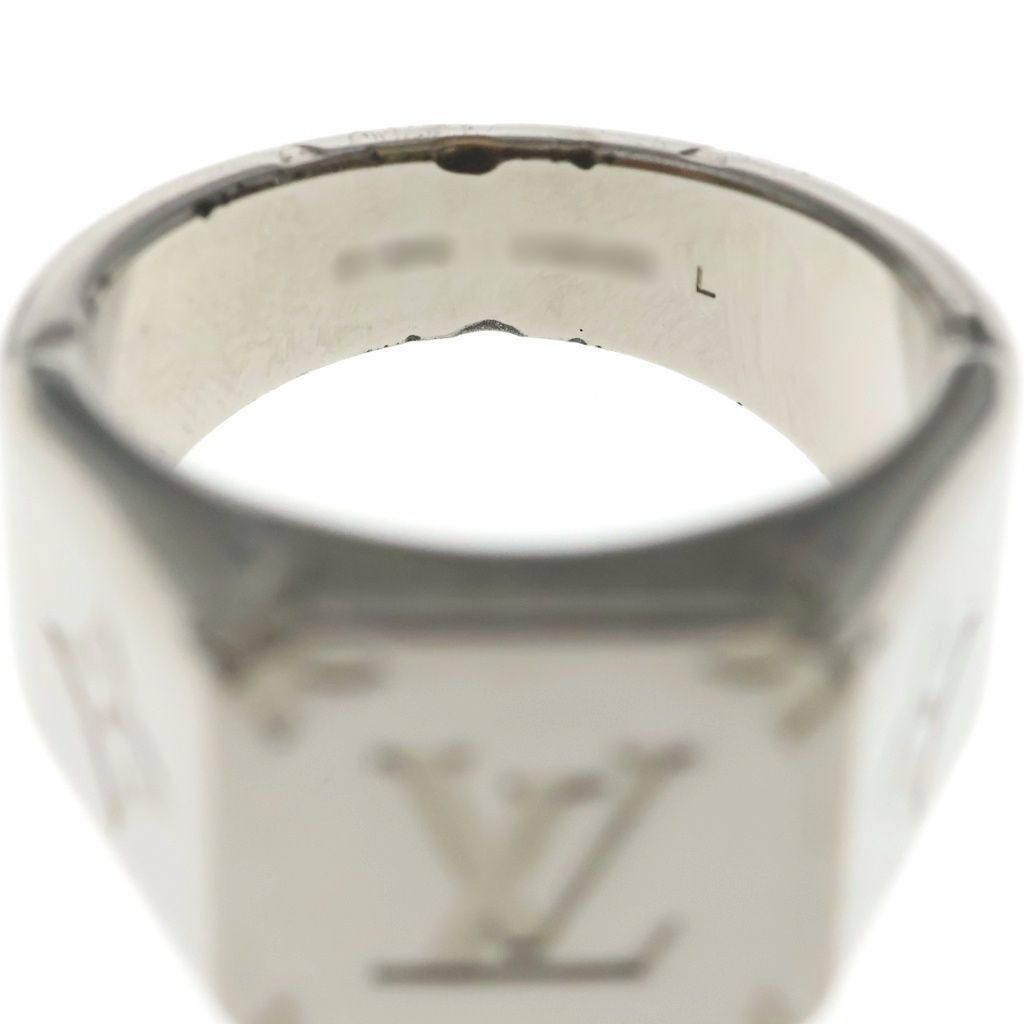 Louis Vuitton Monogram Signet Ring Silver — view 5