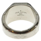 Louis Vuitton Monogram Signet Ring Silver — view 4