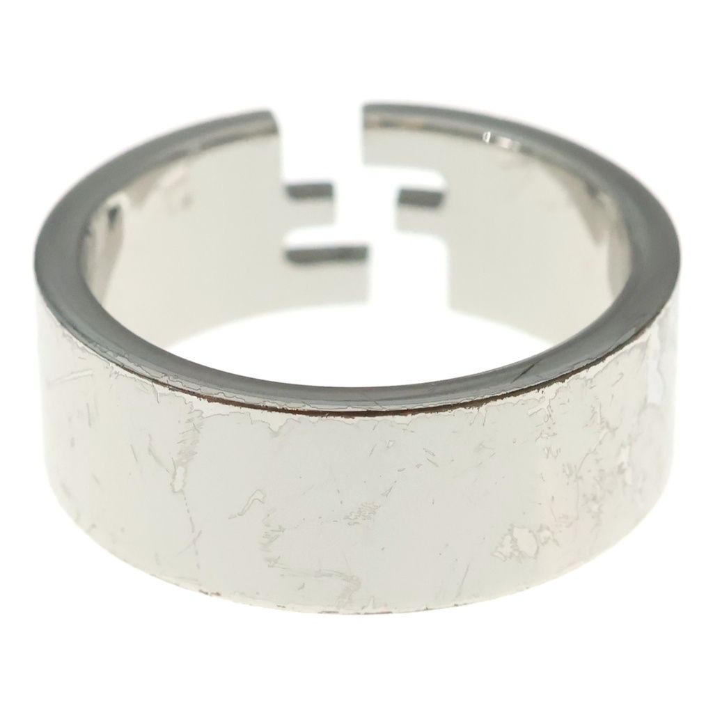 Fendi FF Logo Ring Silver Metal — view 2