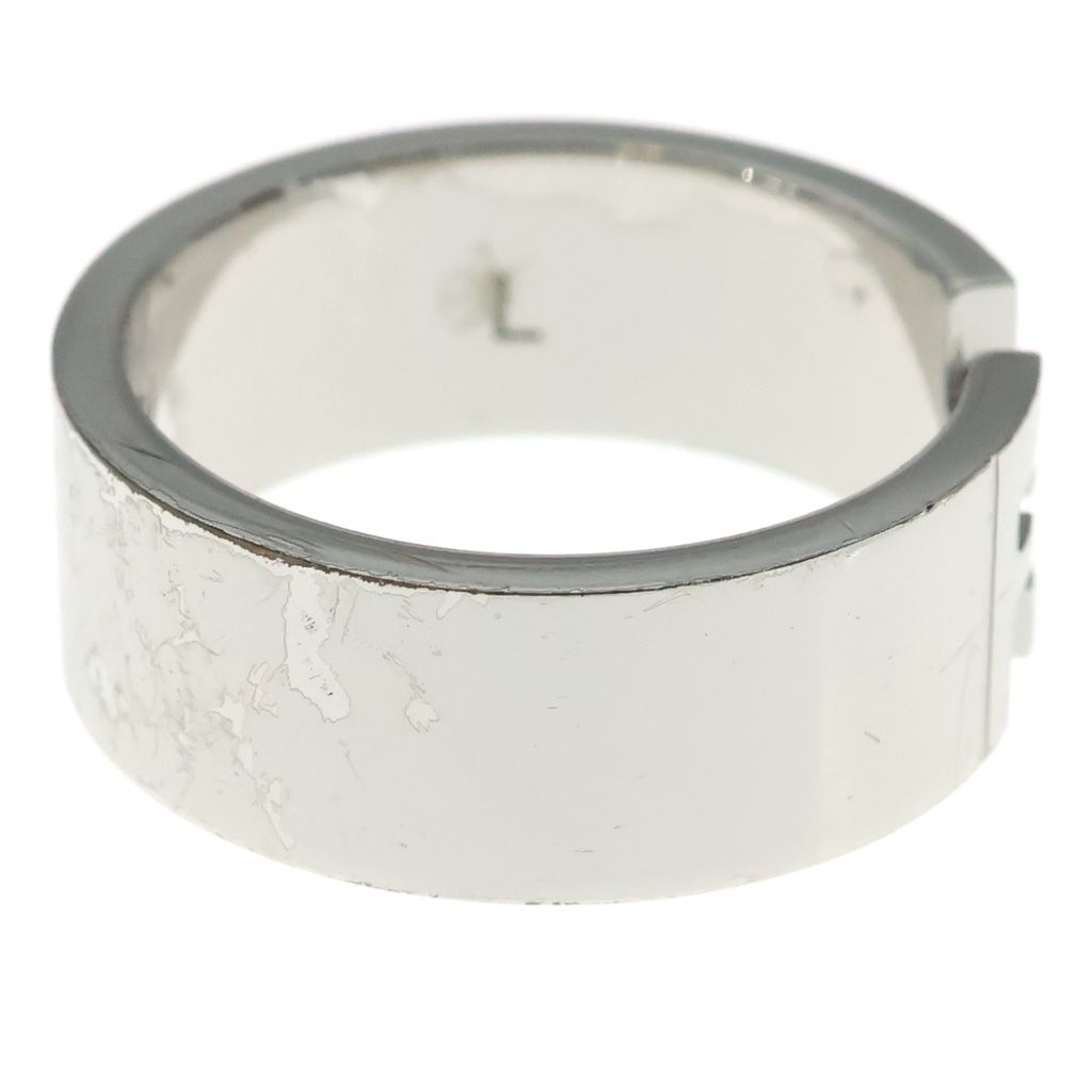 Fendi FF Logo Ring Silver Metal — view 3