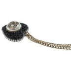 Chanel Heart Motif Pendant Rhinestone CC Logo — view 6