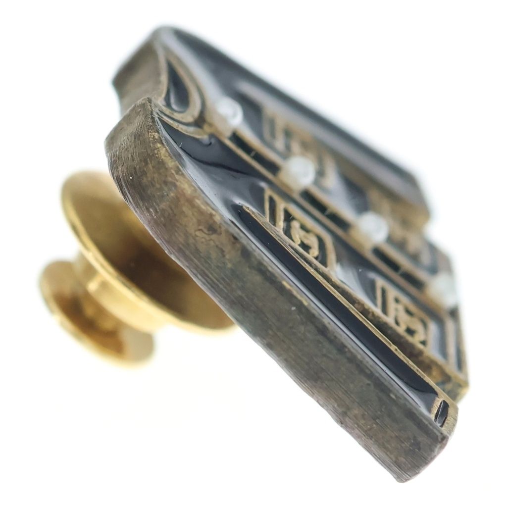 Chanel Pin Brooch Black Gold — view 4