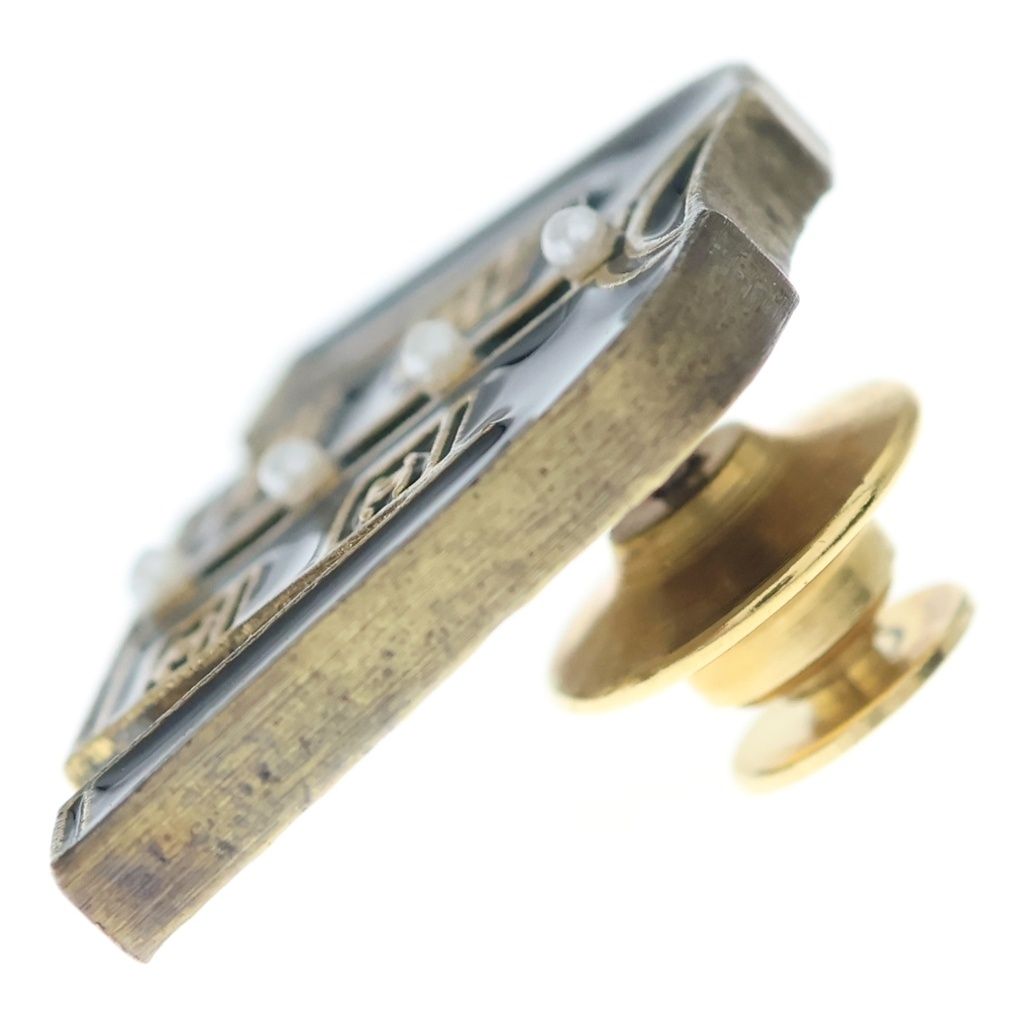 Chanel Pin Brooch Black Gold — view 3