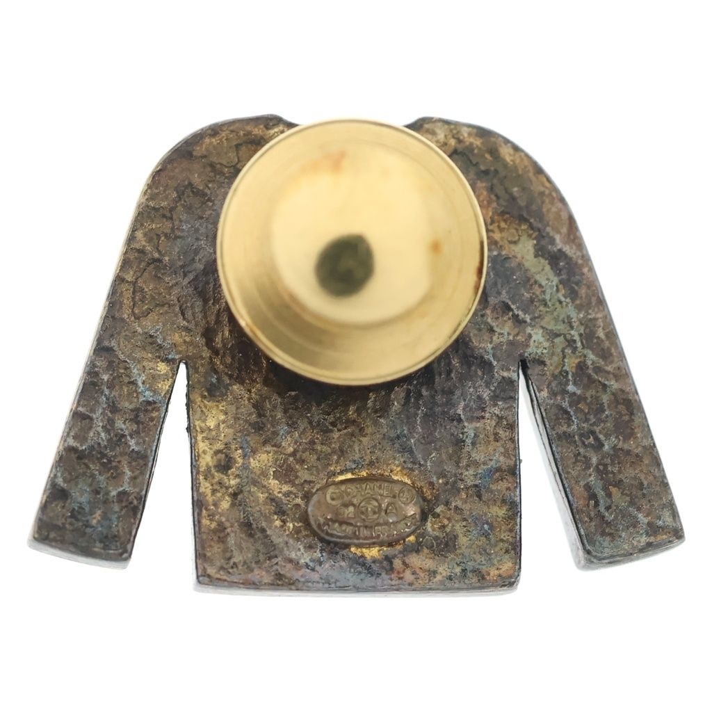 Chanel Pin Brooch Black Gold — view 2
