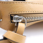 Fendi Simply Shoulder Bag FF Logo Leather Light Brown — view 5