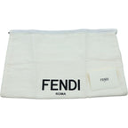 Fendi Simply Shoulder Bag FF Logo Leather Light Brown — view 8