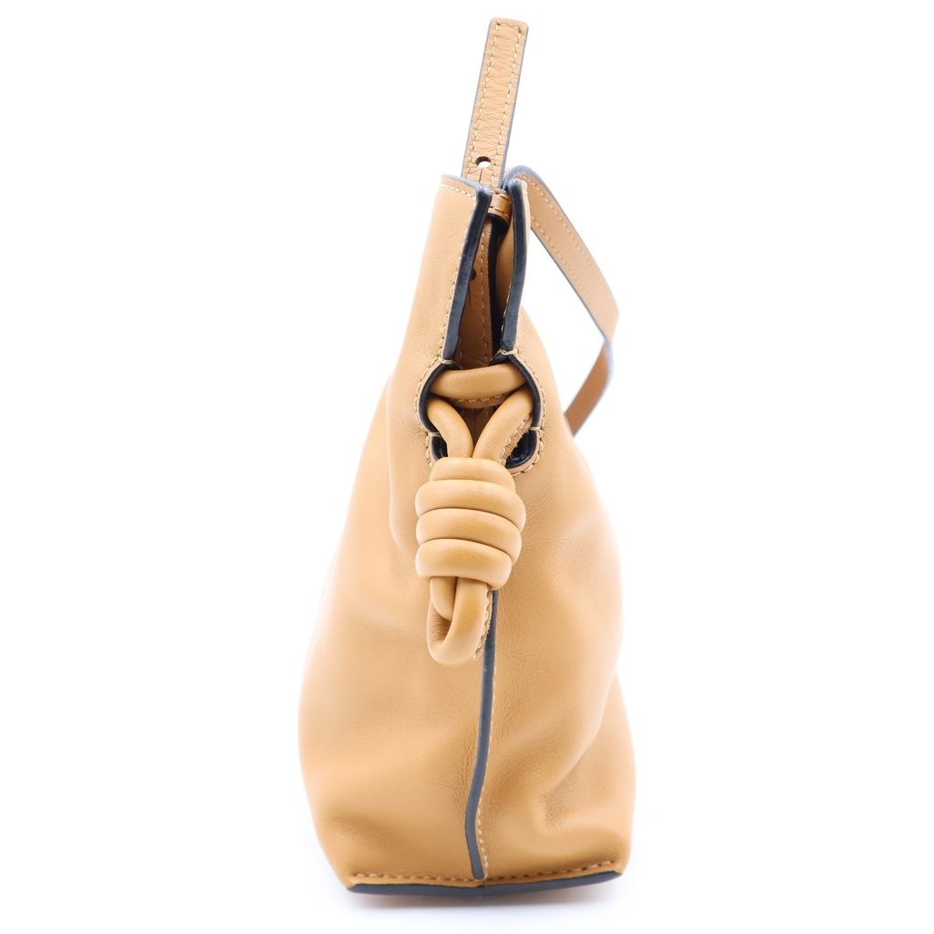 Loewe Flamenco Mini Anagram Logo Leather Shoulder Bag Brown — view 3