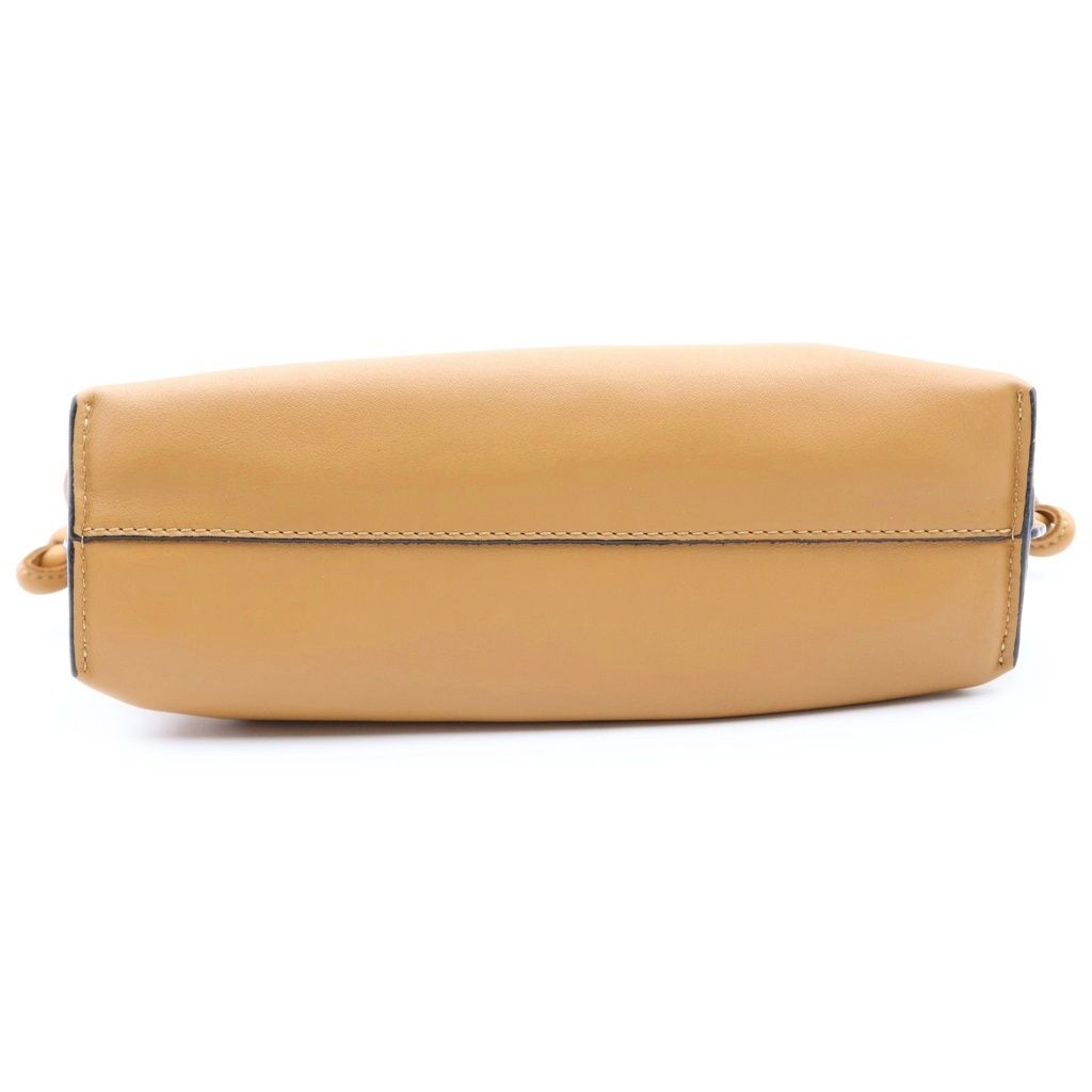 Loewe Flamenco Mini Anagram Logo Leather Shoulder Bag Brown — view 4
