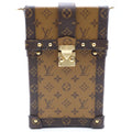 Louis Vuitton Monogram Reverse Pochette Trunk Vertical Mini Shoulder Bag Phone
