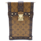 Louis Vuitton Monogram Reverse Pochette Trunk Vertical Mini Shoulder Bag Phone