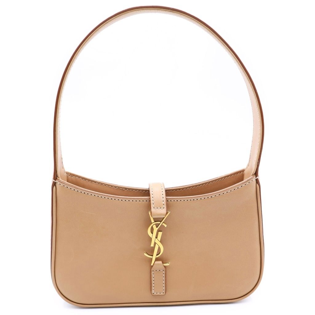 Saint Laurent Paris Mini Hobo Mini Bag Brown Leather Gold