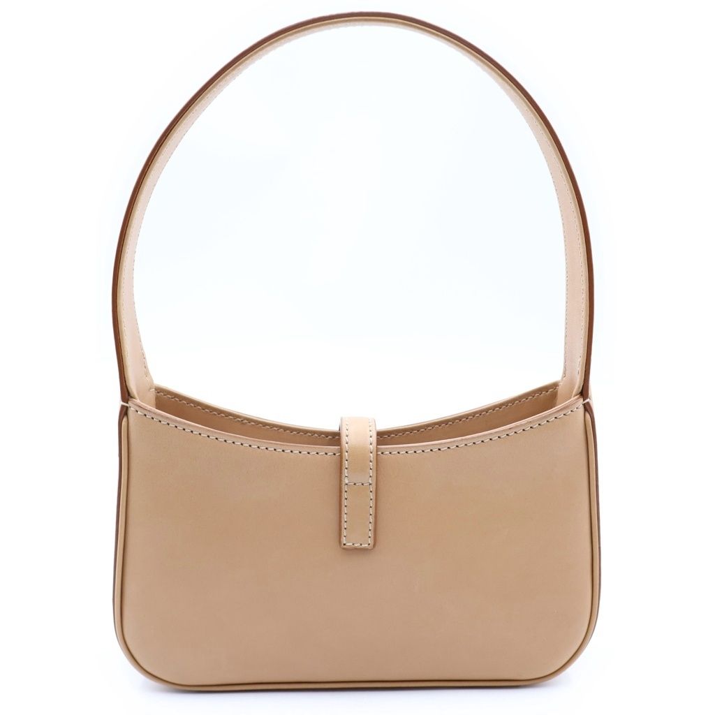 Saint Laurent Paris Mini Hobo Mini Bag Brown Leather Gold — view 2