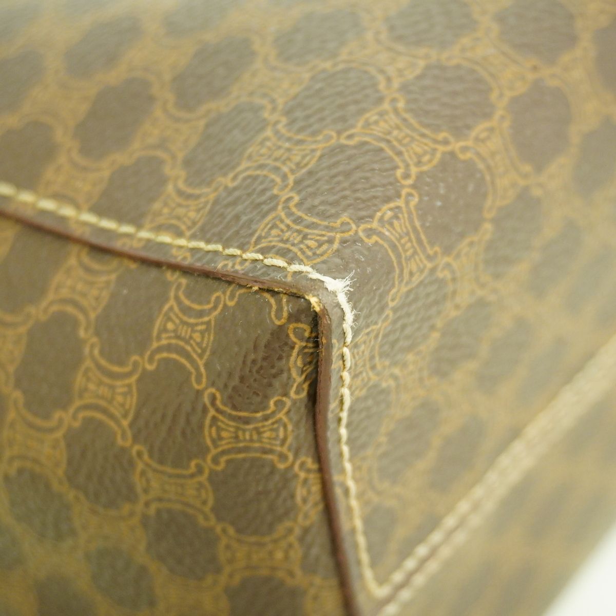 Celine Handbag Macadam Brown Gold — view 6