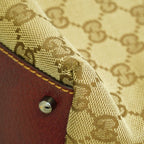 Gucci Handbag GG Canvas Beige Bordeaux Silver — view 7
