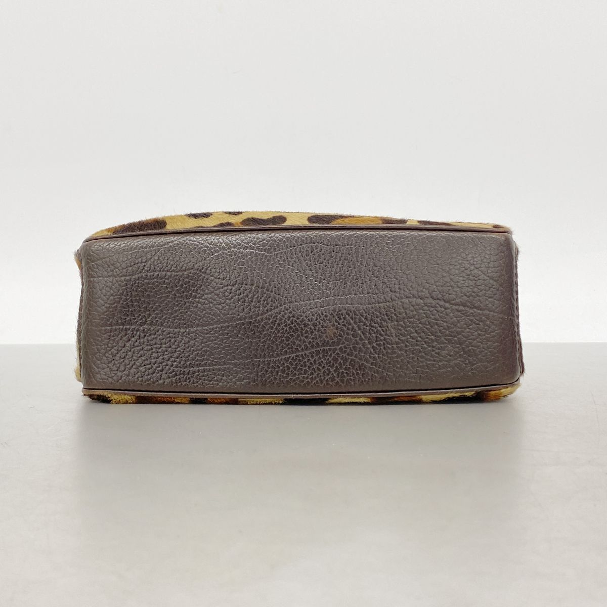 Celine Handbag Leopard Calf Hair Brown Gold — view 3