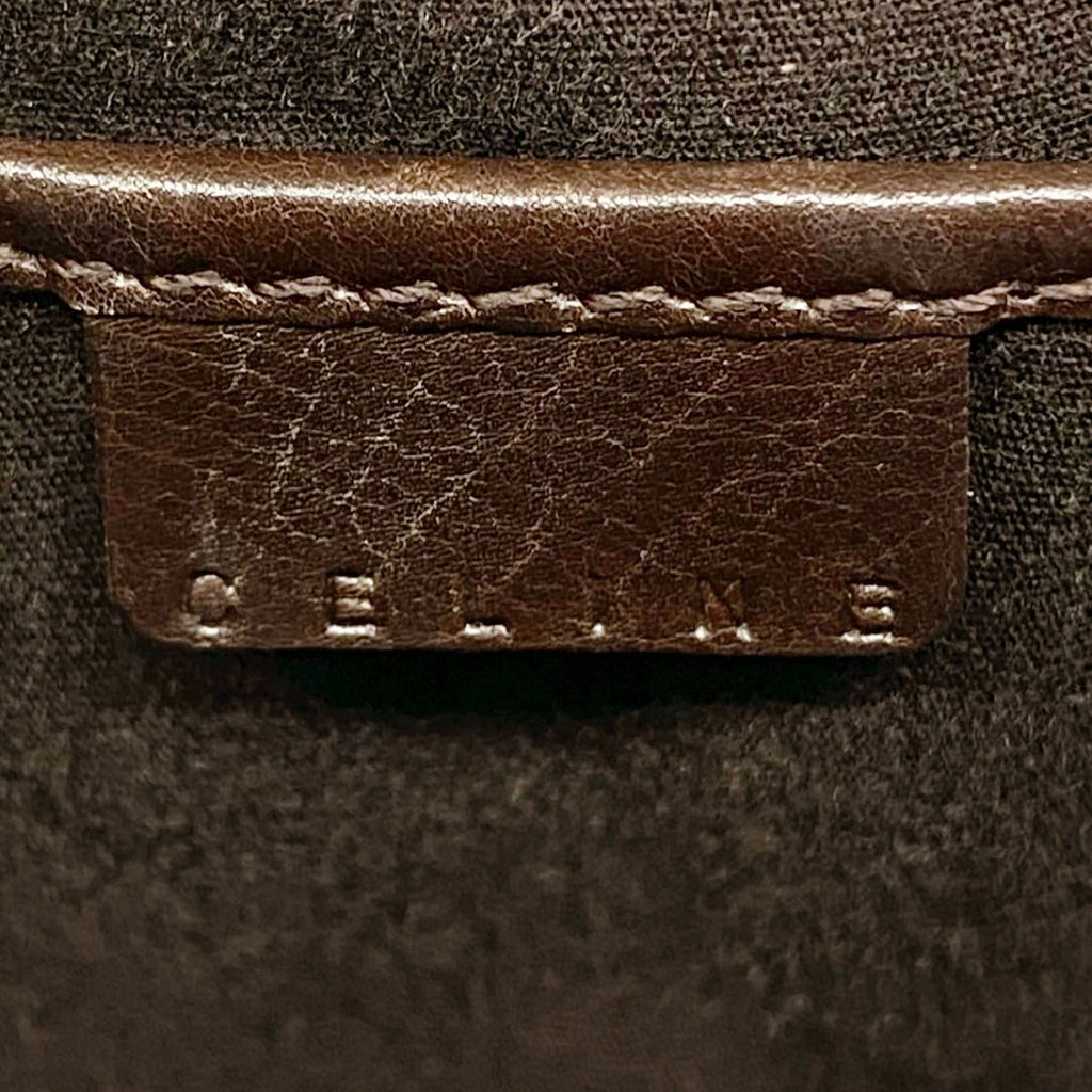 Celine Handbag Leopard Calf Hair Brown Gold — view 5