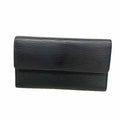Louis Vuitton Trifold Wallet Epi Porte Tresor International Noir