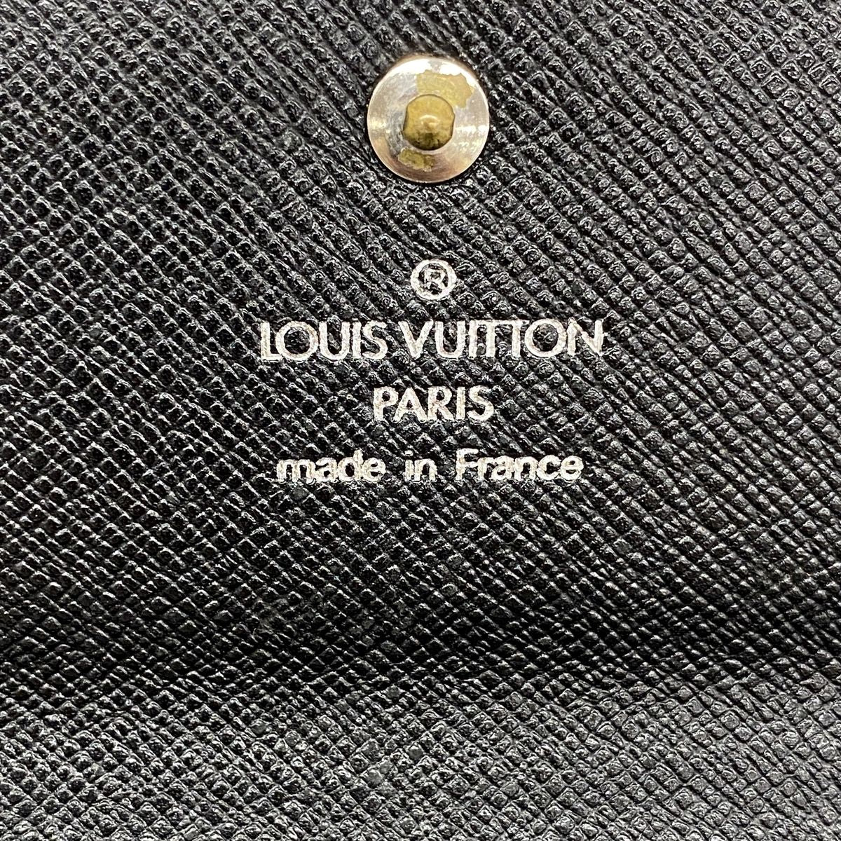 Louis Vuitton Trifold Wallet Epi Porte Tresor International Noir — view 4