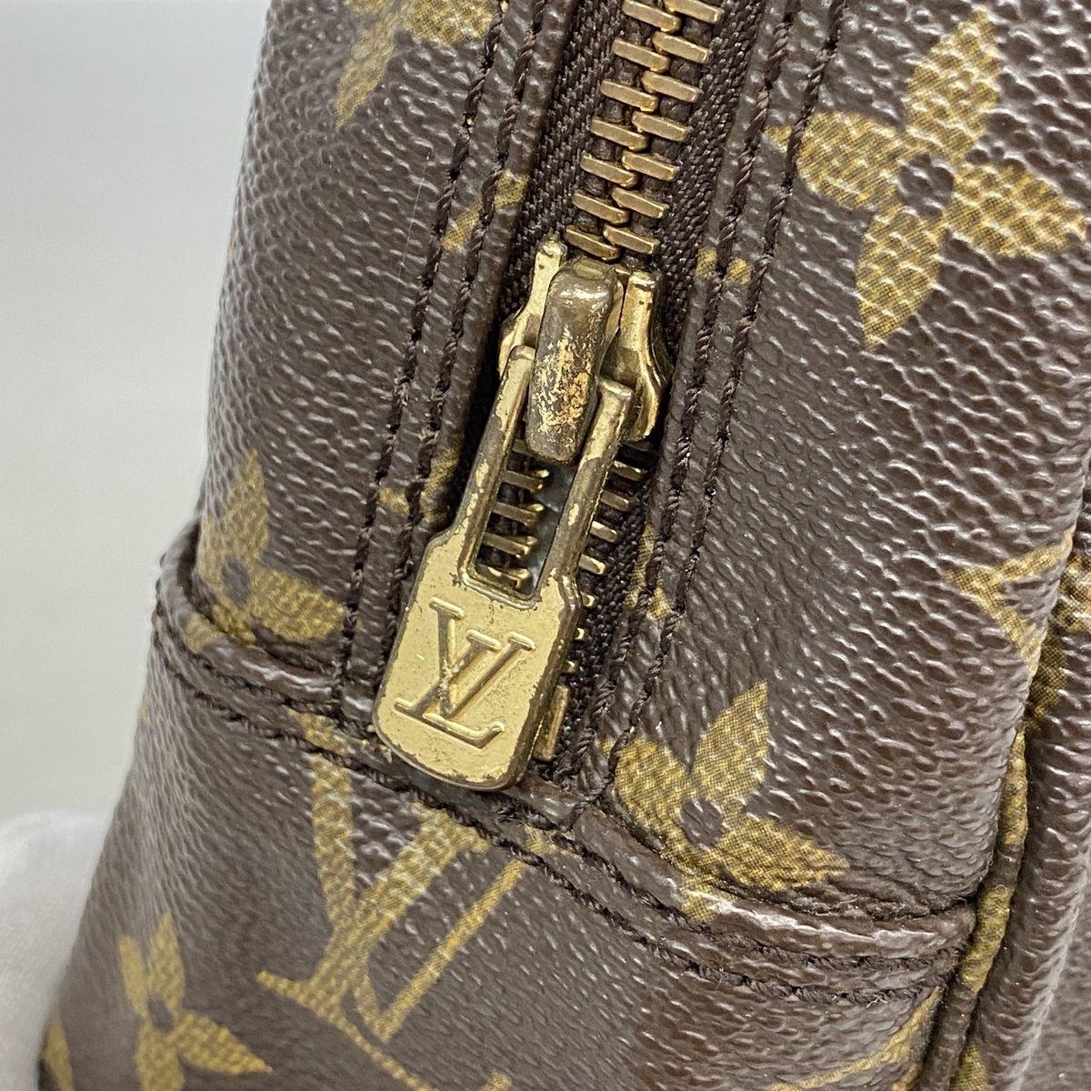 Louis Vuitton Pouch Monogram Trousse Twillet 28 Brown — view 7